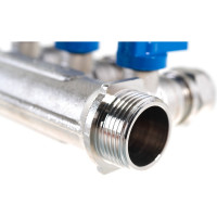 Коллектор СТМ 3 выхода, 3/4x16, с шаровыми кранами, для м/п труб C3MP3416