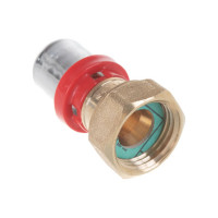 Муфта пресс-В TIEMME с накидной гайкой, плоская прокладка, 16x1/2" 1650034