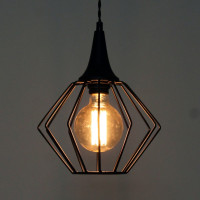 Светильник ЭЛЕТЕХ Форма, 211, Плафон Ромб, НСБ, 01-60-142, Е27, ИУ, черный муар 1005404241