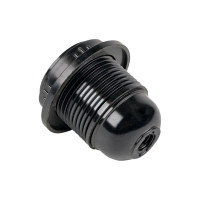 Карболитовый патрон EKF с кольцом Е27 черный PROxima LHC-E27-r-s