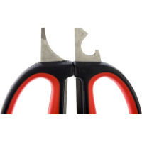 Ножницы Lara 24,5 см 8 в 1 прорезиненные ручки, сверхострая заточка, блистер LR05-94 BLISTER