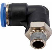 Фитинг цанговый угловой с наружной резьбой 1/8M для трубки диаметром 8 мм SHPI PL 08-R01