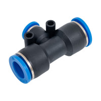 Тройник цанговый T-образный соединительный (12-12-8 мм) SHPI PGT 1208