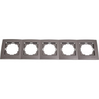Рамка NILSON пятиместная антрацит Touran metallic 24160095