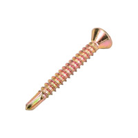 Саморезы для монтажа окон желтый цинк с буром Стройбат 3,9x32 желтый цинк 200 шт 275500