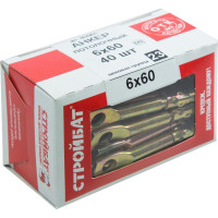 Потолочный анкер Стройбат 6x60 цинк 40 шт 189331