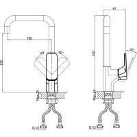 Смеситель для кухни DQ DA1432481