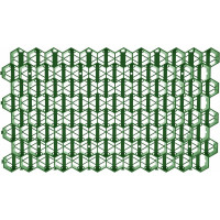 Газонная решетка Gidrolica 700х400х33 мм - пластиковая зеленая 607