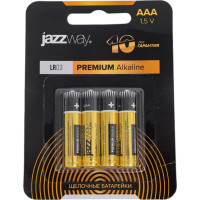 Батарейка Jazzway Jаzzway Элемент питания алкалиновый AAA/LR03 1.5В Premium Alkaline BL-4 (блистер 4шт) 5002197