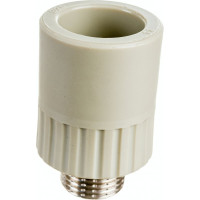 Муфта RTP PN25 комбинированная, наружная резьба, D25х1/2 мм, серая 10944