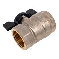 Шаровой кран LD Pride латунь никель Ду25 Ру40 ВР 007-9928