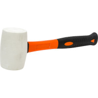 Резиновая белая киянка HARDEN фибергласовая ручка, 500 гр. 590435