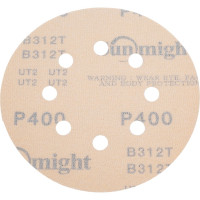 Круг шлифовальный GOLD B312T (5 шт; 125 мм; на липучке; 8 отв; золотистый; P400) SUNMIGHT 58116R