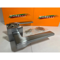 Дверная ручка на квадратной розетке MORELLI MH 49 S6 SC, 6 мм, цвет - мат. хром 9013390