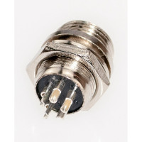 Разъем MIC12 5P штекер Pro Legend металл на корпус, PL2223