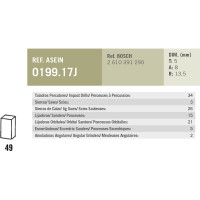 Комплект графитовых щеток 2 шт аналог BOSCH OEM 2610391290 Asein 0199.17J