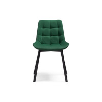 Стул на металлокаркасе Woodville челси зеленый/черный 493364