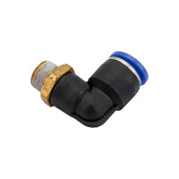 Фитинг Г- образный трубка 10 мм, резьба наружная 1/4" Pegas pneumatic 5903