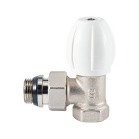 Клапан радиатора PROFACTOR регулирующий конусный затвор, угловой с уплотнением 1/2 PF RVA 374UR