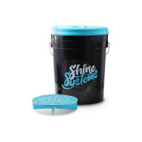 Ведро для мойки автомобиля c крышкой и сепаратором Shine systems Bucket Set 20 л SS641