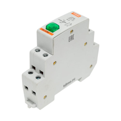 Кнопочный выключатель c фиксацией и индикацией TDM ELECTRIC ВК-47M 1НО;1НЗ зеленый SQ0214-0017