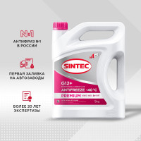 Антифриз Sintec красный -40С 5кг G-12+ Premium 990564
