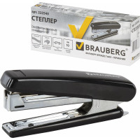 Степлер BRAUBERG №10 Nero, черный, 222545