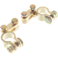 Клеммы АКБ +, AUTOVIRAZH - /латунь/ 2 . в блистере, компл AV-010008