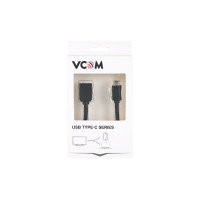 Кабель-адаптер VCOM USB 3.1 Type-C m - USB 3.0 A f, OTG, 1,5A, 5,0Gbps, 0,2m CU409
