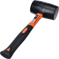 Киянка HARDEN резиновая, черная, фибергласовая ручка, 700 гр. 590417