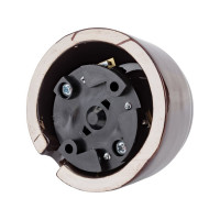 Поворотный выключатель Interior Electric керамика, шоколад, серия АРБАТ ВК004
