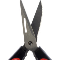 Ножницы Lara 24,5 см 8 в 1 прорезиненные ручки, сверхострая заточка, блистер LR05-94 BLISTER