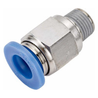 Фитинг цанговый прямой с наружной резьбой 1/8M для трубки диаметром 8 мм SHPI PC 08-R01