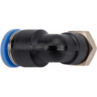 Фитинг цанговый угловой с наружной резьбой M6x1 для трубки диаметром 6 мм SHPI PL 06-M6