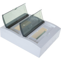 Бокс Lezard LUXRAY с прозрачной крышкой ЩРН-П-24 для наружной установки 731-2000-024