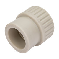 Муфта RTP PN25 комбинированная, внутренняя резьба, D32х1 мм, серая 10937