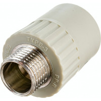 Муфта RTP PN25 комбинированная, наружная резьба, D25х1/2 мм, серая 10944