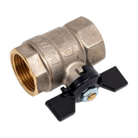 Шаровой кран LD Pride латунь никель Ду25 Ру40 ВР 007-9928