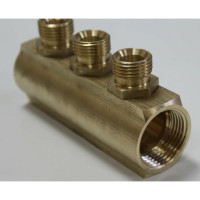 Коллектор ДТРД ВР 1 на 3 выхода НР 1/2, межосевое 35 мм 410331