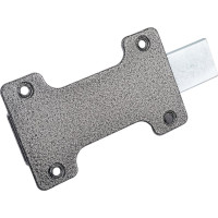 Накладная задвижка Tech-Krep ЗЩ 015 115х70 плоский ригель L154 серебро 148365