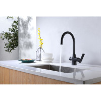 Смеситель для кухни Lemark Ursus с подключением к фильтру с питьевой водой LM7261BL