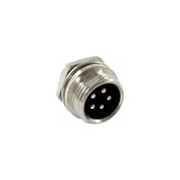 Разъем MIC12 5P штекер Pro Legend металл на корпус, PL2223