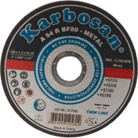 Диск отрезной по металлу 125x1.2x22 мм Karbosan KAR-912580