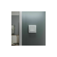 Одноклавишный выключатель WERKEL W1110161 с подсветкой белый матовый a059270