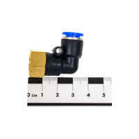 Фитинг Г- образный трубка 8 мм, резьба внутренняя 1/4" Pegas pneumatic 5905