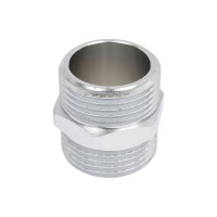 Латунный ниппель AV Engineering наружная-наружная, 1", хром AVE303006