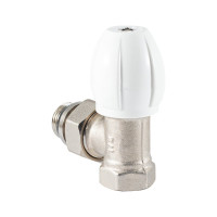 Клапан радиатора PROFACTOR регулирующий конусный затвор, угловой с уплотнением 1/2 PF RVA 374UR