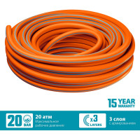 Поливочный шланг Grinda PROLine FLEX 3 3/4", 15 м, 20 атм 429008-3/4-15