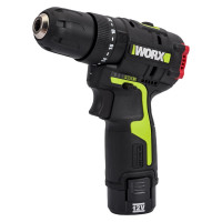 Дрель-шуруповерт WORX Professional аккумуляторный ударный бесщеточный 12В, 40Нм, 2Ач х2, ЗУ, в кейсе WU131X