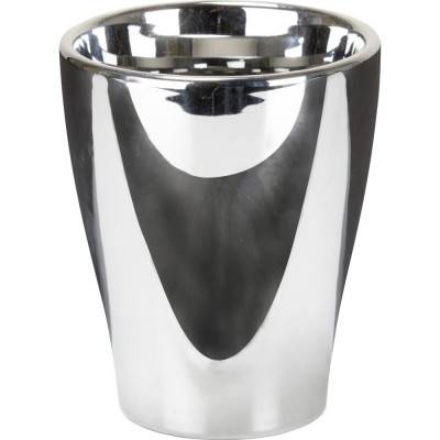 Высокое керамическое кашпо SCHEURICH 608 Mirror Silver 059078